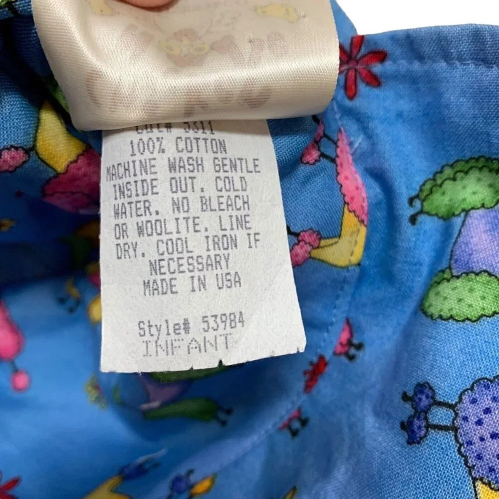 Chicken Noodle San Francisco Baby Girl's  Bucket Hat Infant Size Dog Print Bow